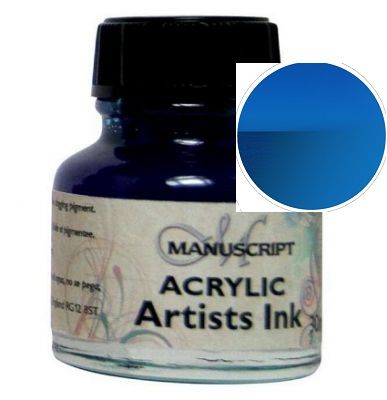 MANUSCRIPT ARTIST ACRYLIC  INK - OCEAN BLUE