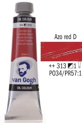Van GOGH Oil - Маслена боя 40мл - Червена тъмна / 313