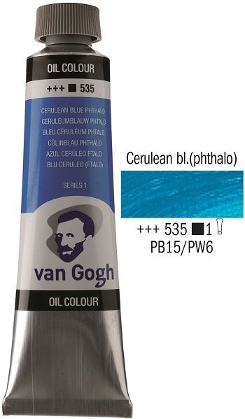 Van GOGH Oil - Маслена боя 40мл - Церулиан фтало синя / 535