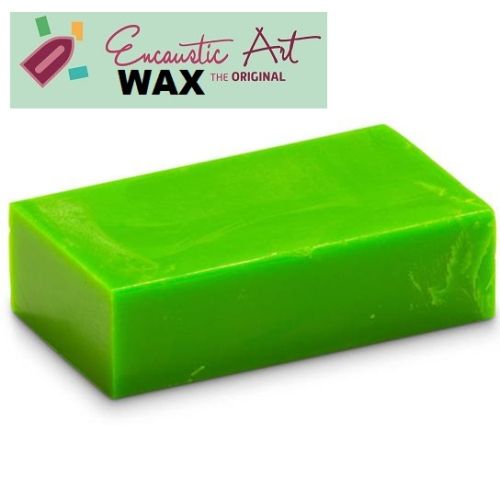 Encaustic WAX - Блокче цветен восък за Енкаустика № 40 NEON GREEN