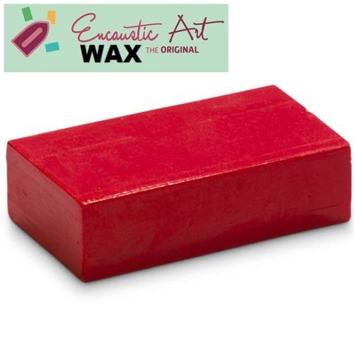 Encaustic WAX - Блокче цветен восък за Енкаустика № 43 Bright RED