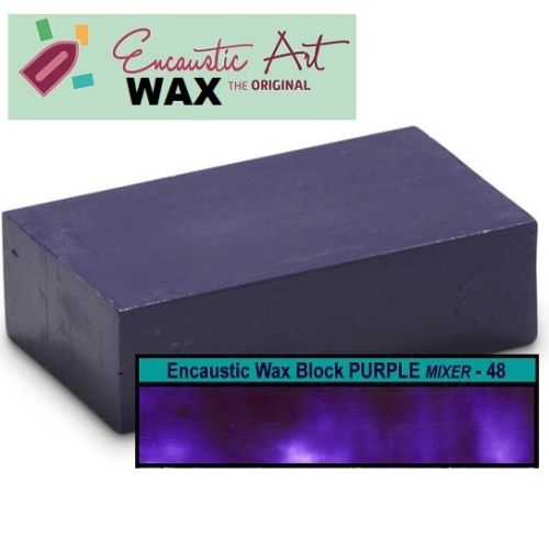Encaustic WAX - Блокче цветен восък за Енкаустика №48  PURPLE