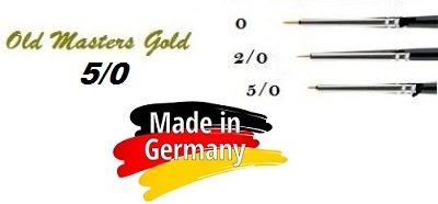 OLD MASTERS Gold . Germany  - Четкa Gold Taklon № 5/0