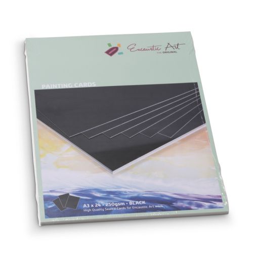 Encaustic Cards A3 / 24 - Комплект картон за Енкаустика 297 x 420mm (A3) / 24 BLACK