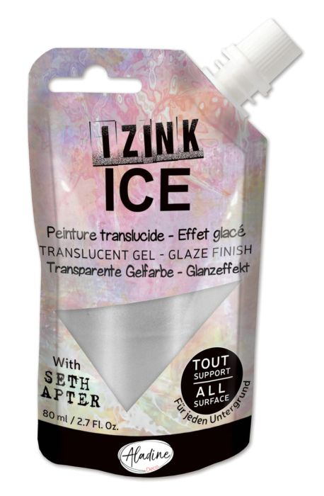 IZINK ICE - Translucent Gel, 80ml - Гелообразна боя с гланцов ефект - HAILSTONE
