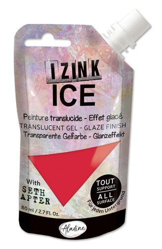 IZINK ICE - Translucent Gel, 80ml - Гелообразна боя с гланцов ефект - SLURPEE / GRENADENE