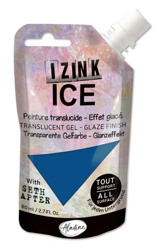 IZINK ICE - Translucent Gel, 80ml - Гелообразна боя с гланцов ефект - CRYSTAL WATERS