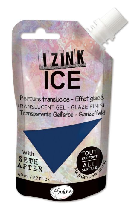 IZINK ICE - Translucent Gel, 80ml - Гелообразна боя с гланцов ефект- FROSTBITE