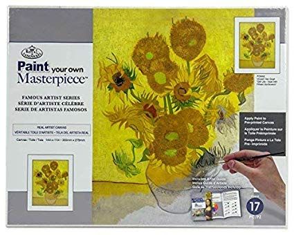 PAINTING MASTER SET, USA - Мастър сет рисуване на платно Слънчогледи, Ван Гог  