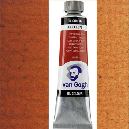 VAN GOGH Oil, 40ml * TRANSPARENT OXIDE RED - Маслена боя -  Транспарент оксидна червена * 378