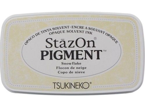 StazOn PIGMENT - Тампон за всякаква твърда или гланцирана повърхност - Плътно Бяло