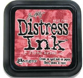 Distress ink pad by Tim Holtz - Тампон, "Дистрес" техника - Fired brick