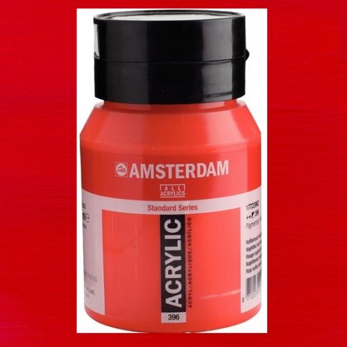 AMSTERDAM ACRYLIC 500ml - Акрилна боя за живопис  - Red medium 396