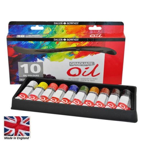 DALER-ROWNEY GRADUATE SELECTION OIL SET  - 10 цв. х 37 мл. основен комплект МАСЛЕНИ БОИ