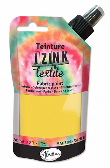 IZINK TEXTILE DYE, Made in France - Пигментна боя на Спрей за Батика върху текстил, 80 мл. - Camomille