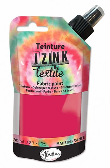 IZINK TEXTILE DYE, Made in France - Пигментна боя на Спрей за Батика върху текстил, 80 мл. - Dalhia