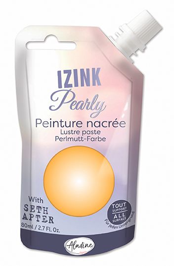 IZINK PEARLY PAINT by Seth Apter - Универсална перлена боя  80мл - Golden Glow