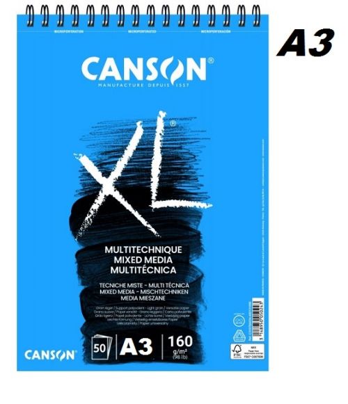 Canson XL Mix Media A3 - 160gsm