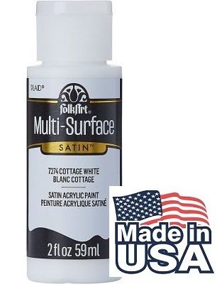 Multi-Surface Satin • Cottage White  - Декорфин акрил за всякаква повърхност 59 мл.