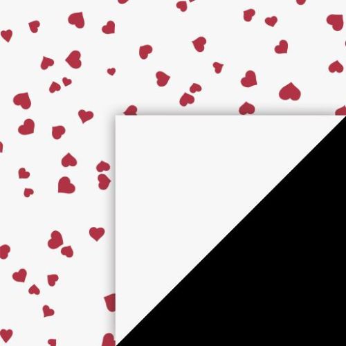 Motifed Card "Hearts" A4 Red/white - Мотив картон А4/200 гр.