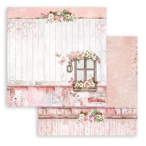 STAMPERIA, Roseland window 12x12 Inch Paper Sheets