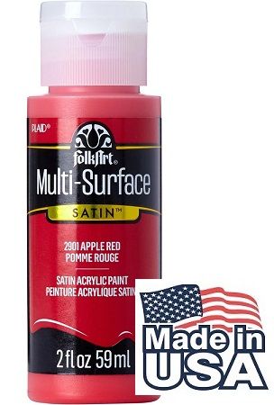 Multi-Surface Satin • Apple Red - Декорфин акрил за всякаква повърхност 59 мл.