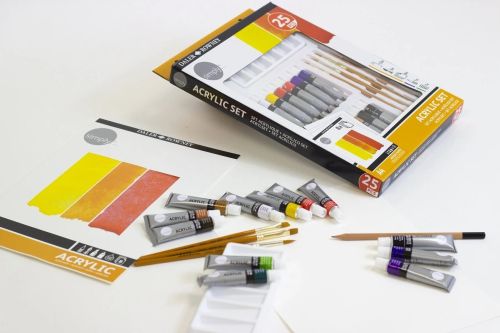 Комплект АКРИЛНИ БОИ 25 ЧАСТИ - DALER ROWNEY SIMPLY ACRYLICS, PAINT  SET