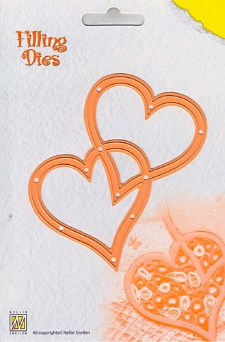 HEARTS by Nellie Snellen QD002 - Детайлен шаблон за рязане