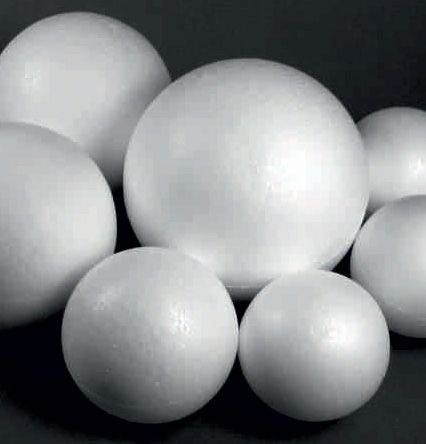 POLYSTYRENE BALL 10cm - Топка от стиропор 100 мм.