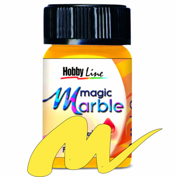 Magic Marble - Боя за мраморен ефект 20мл. - Жълта светла