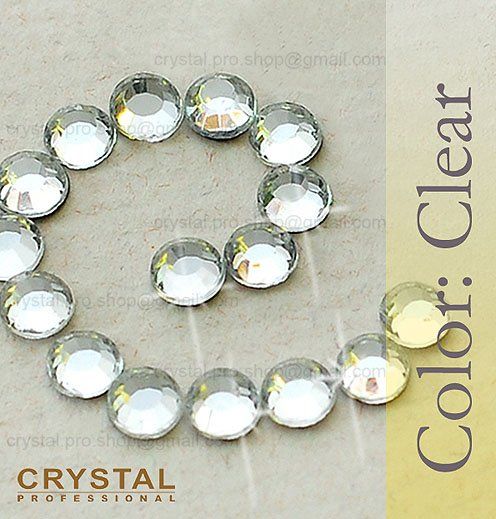Hot-Fix Deco glass crystals - Кристални камъчета 3мм., 100 бр. - Cristal