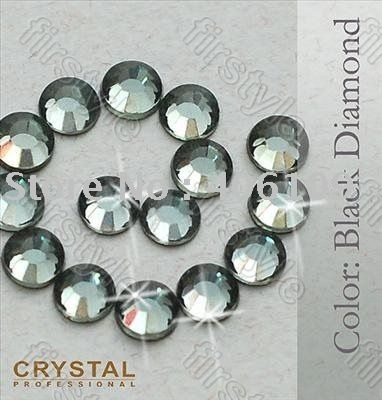 Hot-Fix Deco glass crystals - Кристални камъчета 3мм., 100 бр. - Black Diamond