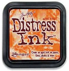 Distress ink pad by Tim Holtz - Тампон, "Дистрес" техника - Spiced marmalade