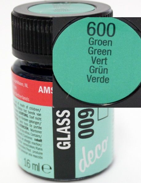 Decorfin Glass 16ml TALENS - Витражна боя от най-високо качество - Зелено