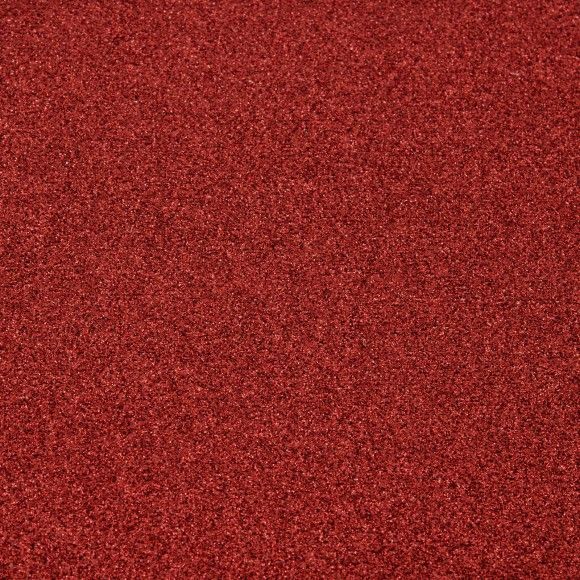 Self-adhesive Glitter paper 160g 30,5x30,5cm red - СЗЛ Глитер картон, Червено