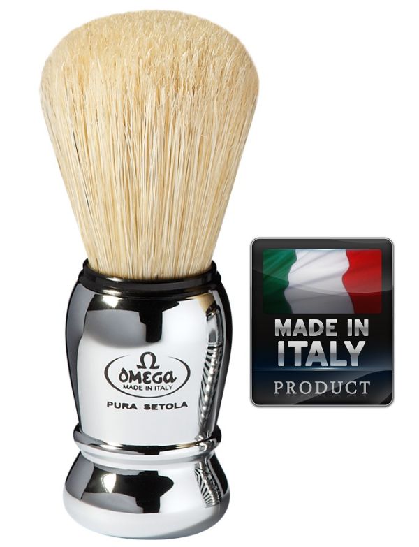 Четка за бръснене - OMEGA 10029 Pure bristle shaving brush 105mm