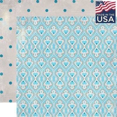 AUTHENTIQUE USA # JOURNEY - Дизайнерски скрапбукинг картон 30,5 х 30,5 см.