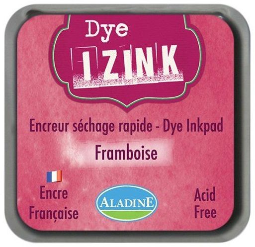 IZINK DYE MIDI PAD   - Тампон с ярък отпечатък BORDO FRAMBOISE