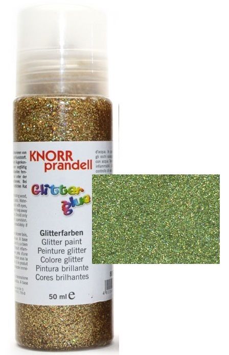  Glitter Glue с накрайник - Брокат контур за декорация 50ml.GREEN