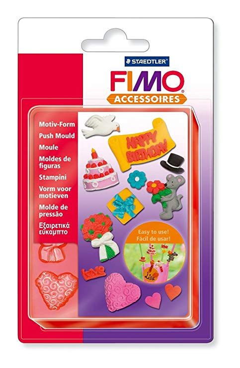 FIMO PUSH MOULDS - СИЛИКОНОВИ форми 3D отливки HAPPY BIRTHDAY
