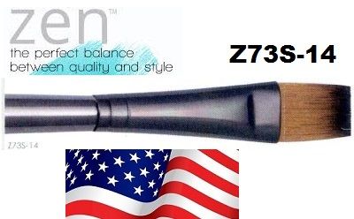 ZEN 73 Flat, USA - Профи `плоска` четка за различни техники №14