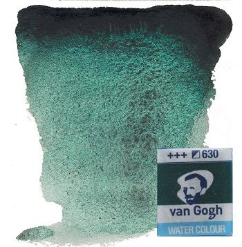 VAN GOGH WATERCOLOUR PAN - Екстра фин акварел `кубче` # Dusk Green 630 G