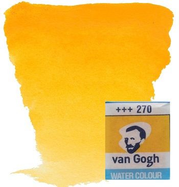 VAN GOGH WATERCOLOUR PAN - Екстра фин акварел `кубче` # Yellow deep 270