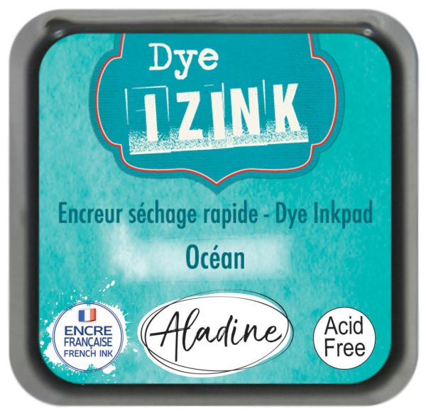 IZINK DYE MIDI PAD   - Тампон с ярък отпечатък OCEAN