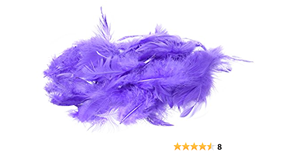 Комплект деко пера - Artemio, feathers set -  Пурпурни