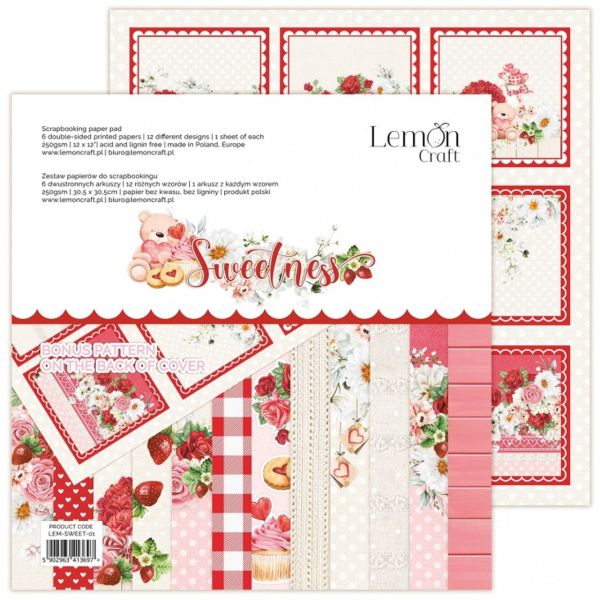 Дизайнерски блок 12"x12" Sweetness Paper Pad - 12 дизайна