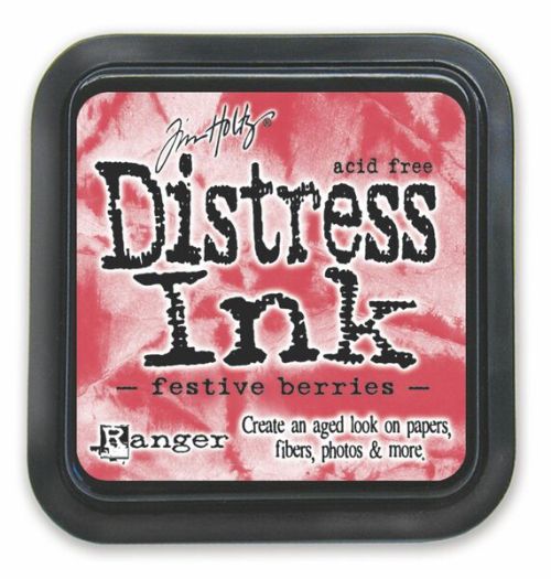 Distress ink pad by Tim Holtz - Тампон, "Дистрес" техника - Festive Berries