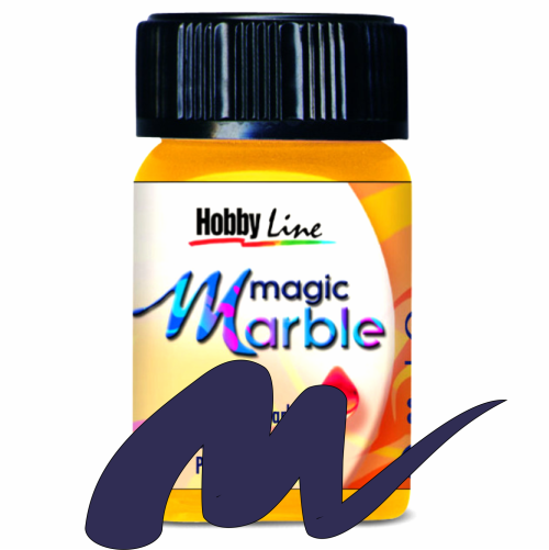Magic Marble - Боя за мраморен ефект,20мл. - Тъмно синьо