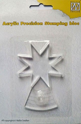 Nellie Snellen - Acrylic Precision Stamping Bloc - До 6см радиус