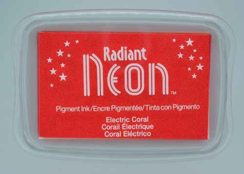 Radiant NEON "electric coral" - Тампон с неоново светлоустойчиво мастило